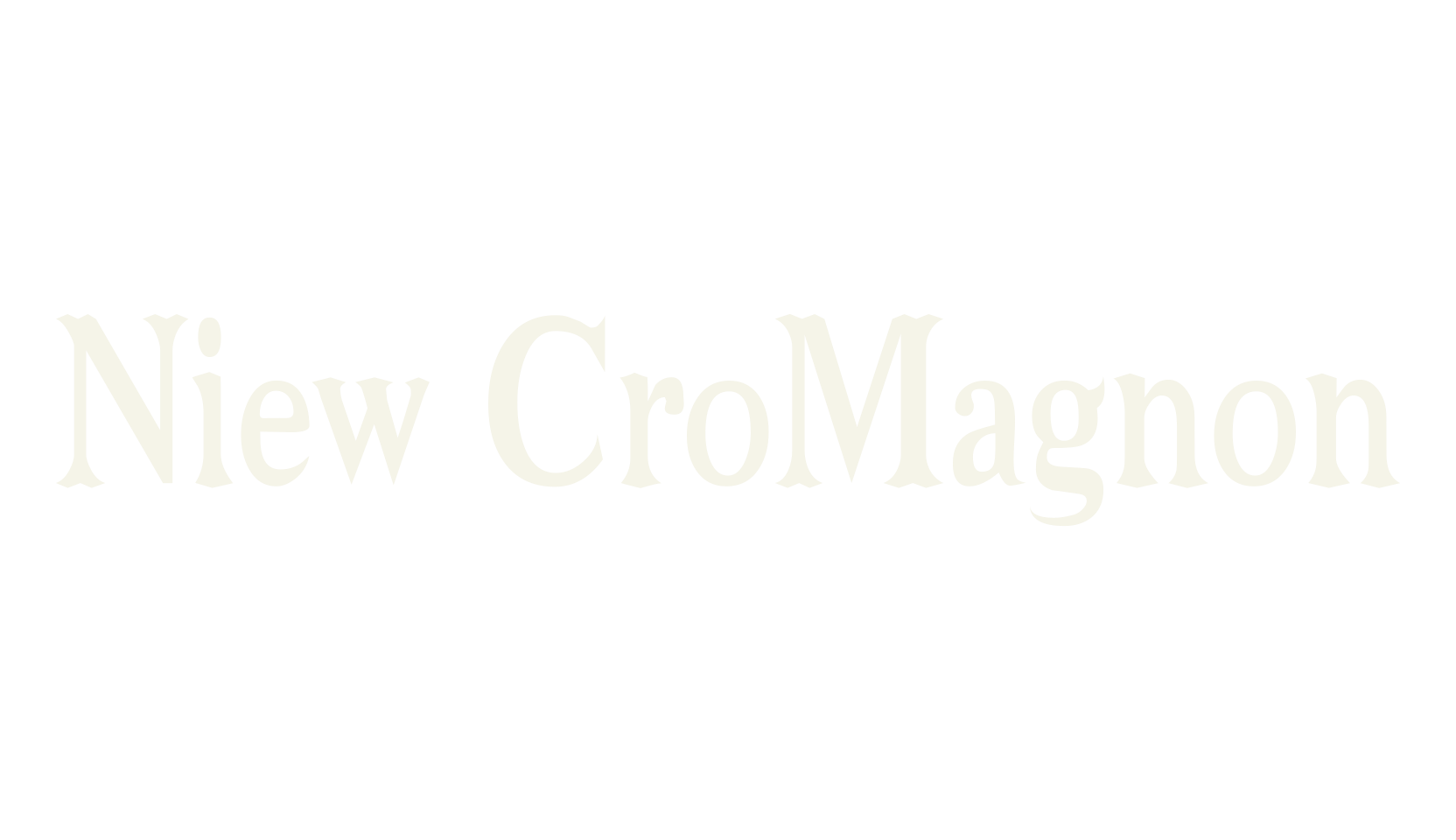 Niew CroMagnon, display market font preview