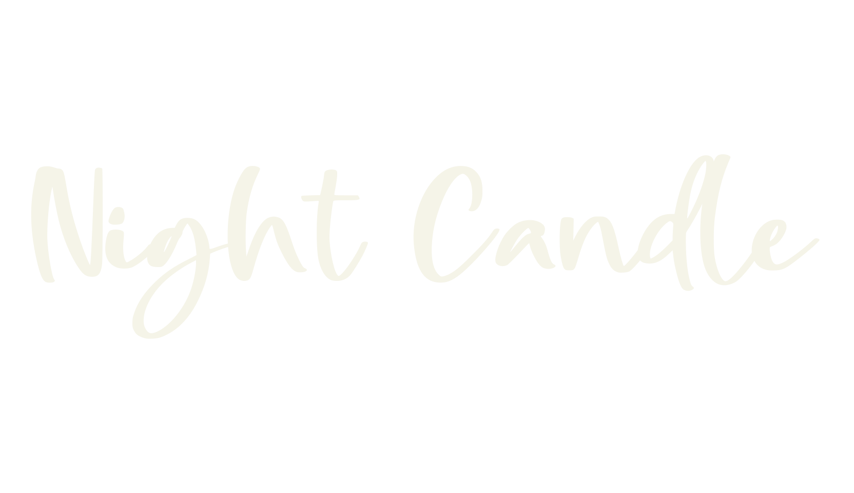 Night Candle, modern font preview