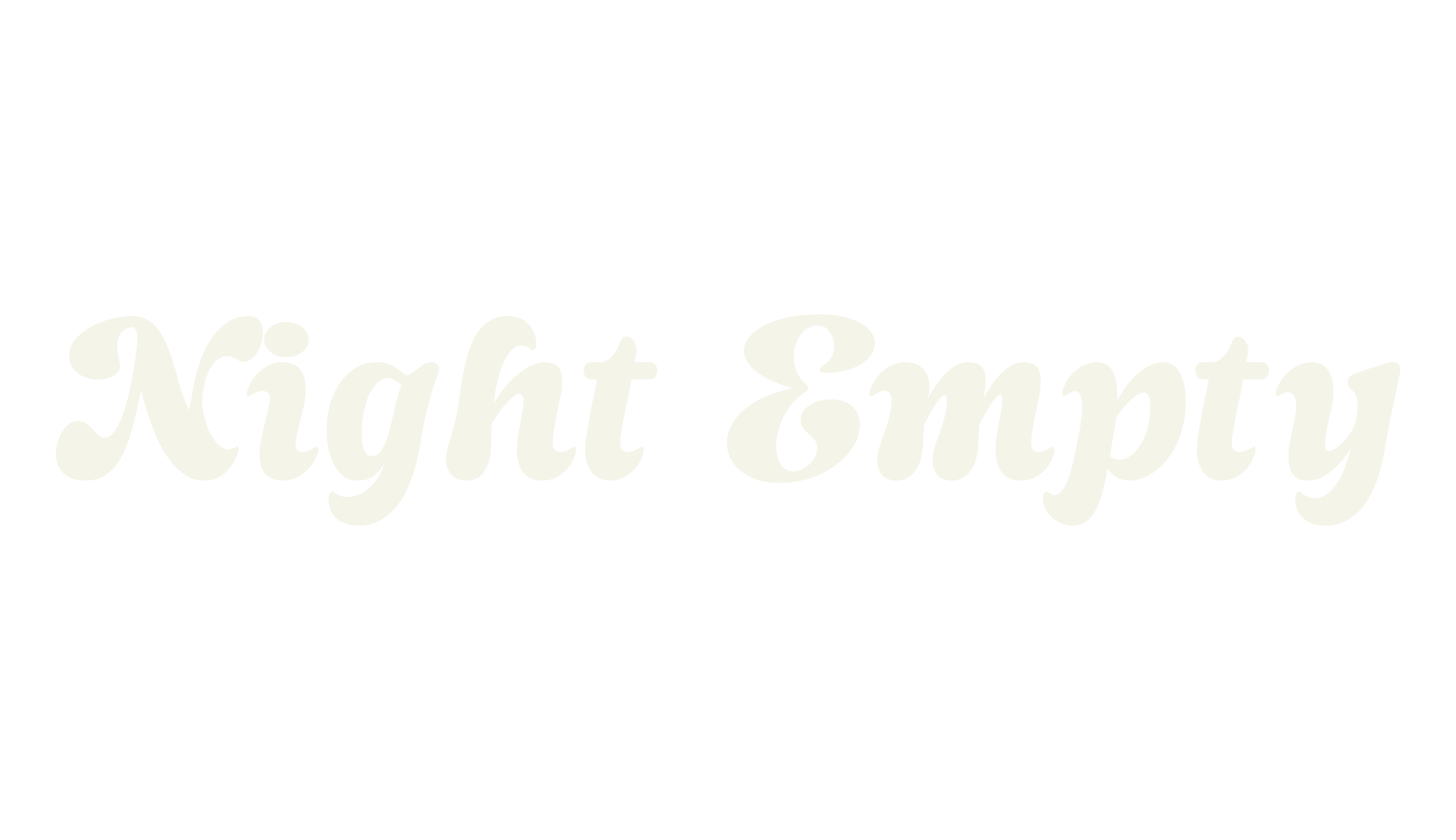 Night Empty, 70s font preview