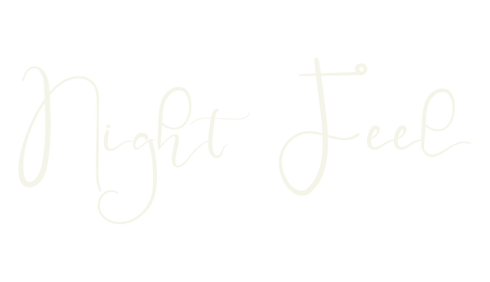 Night Feel, calligraphy font preview