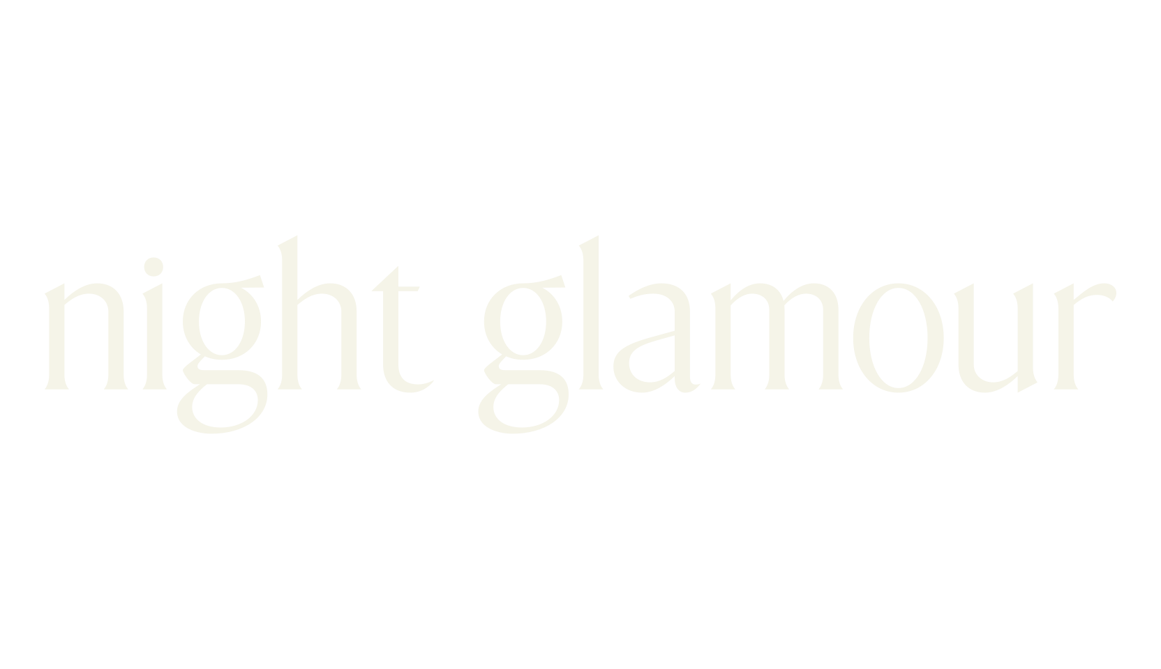 night glamour, serif font preview