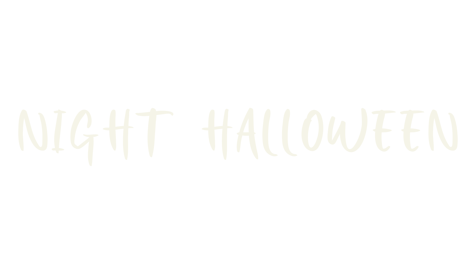 Night Halloween, halloween font preview