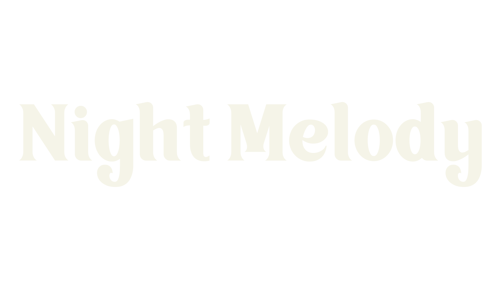 Night Melody, serif font preview