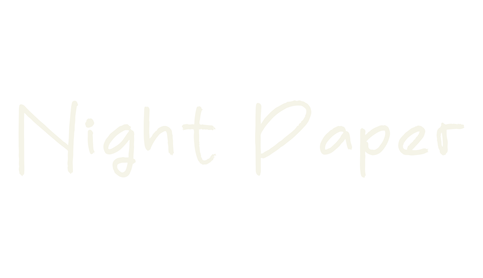 Night Paper, script font preview