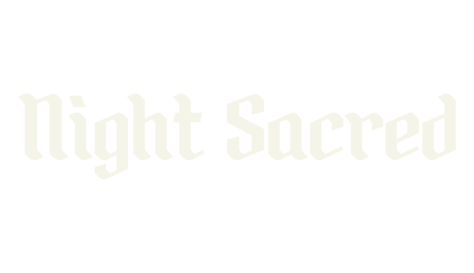 Night Sacred, tattoo font preview