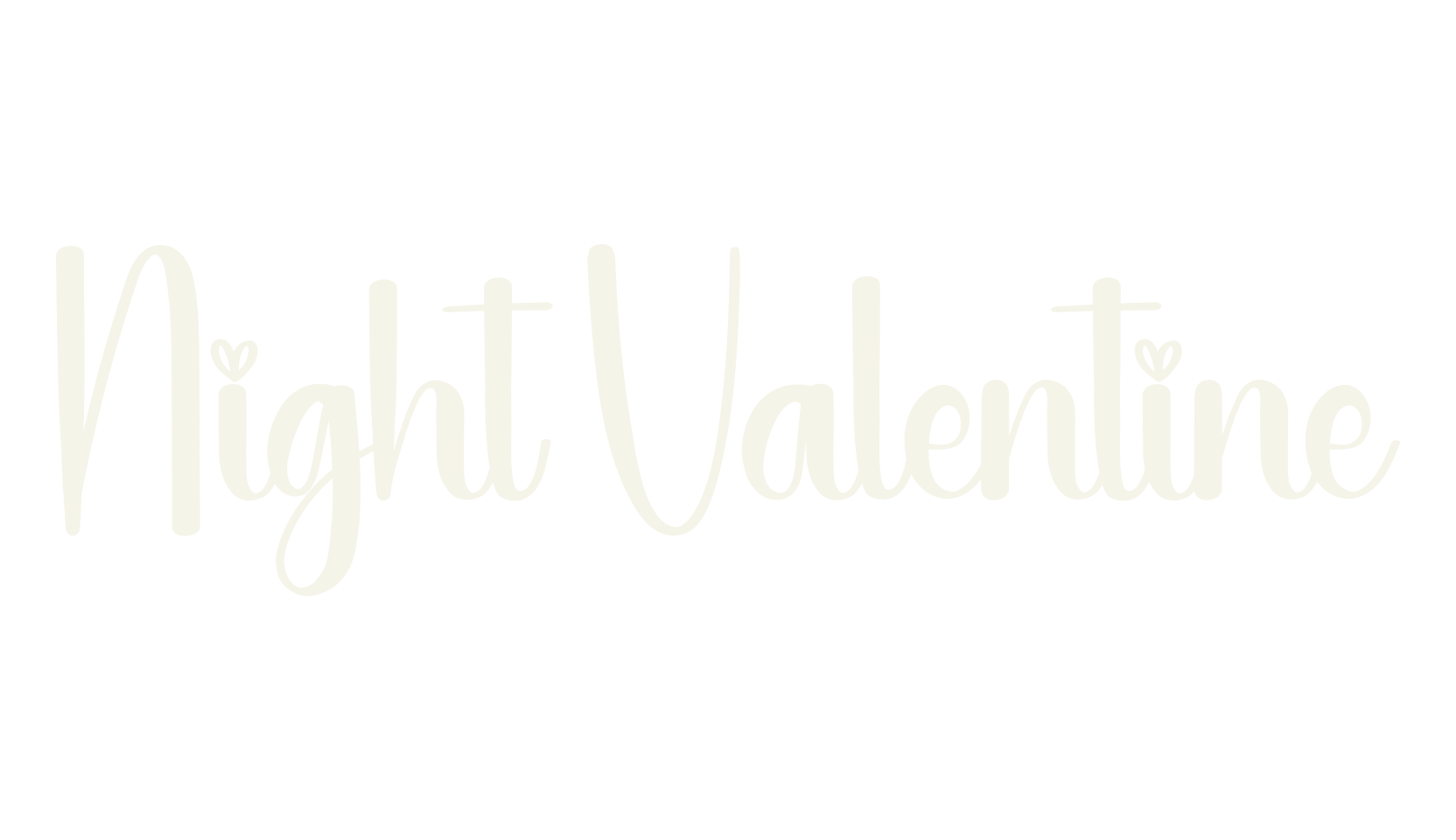 Night Valentine, calligraphy font preview