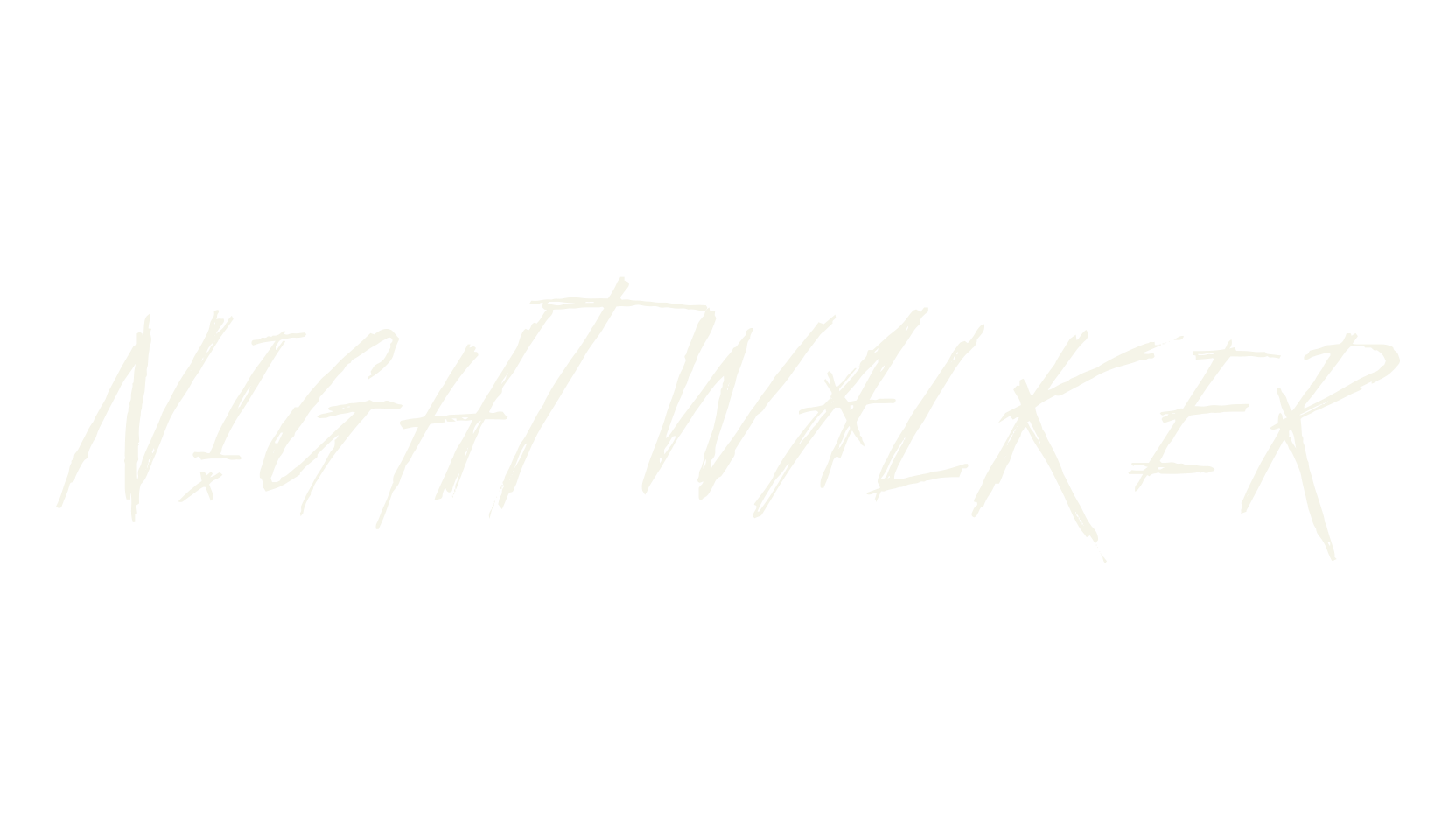 Night Walker, handwritten font preview