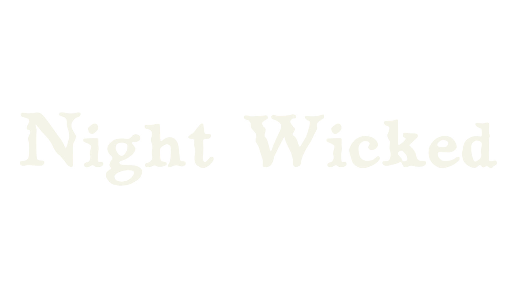 Night Wicked, spooky font preview