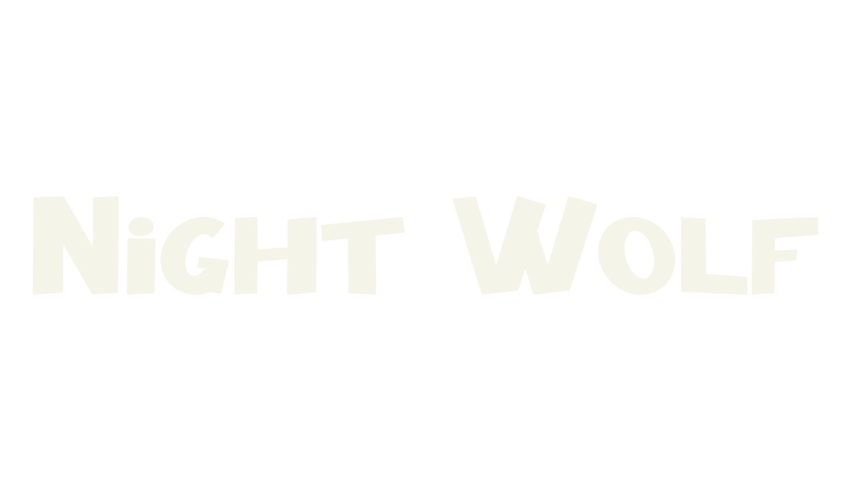 Night Wolf, typewriter font preview