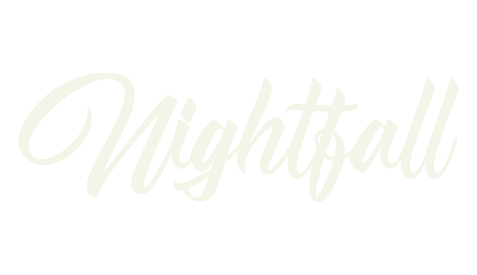 Nightfall, calligraphy font preview