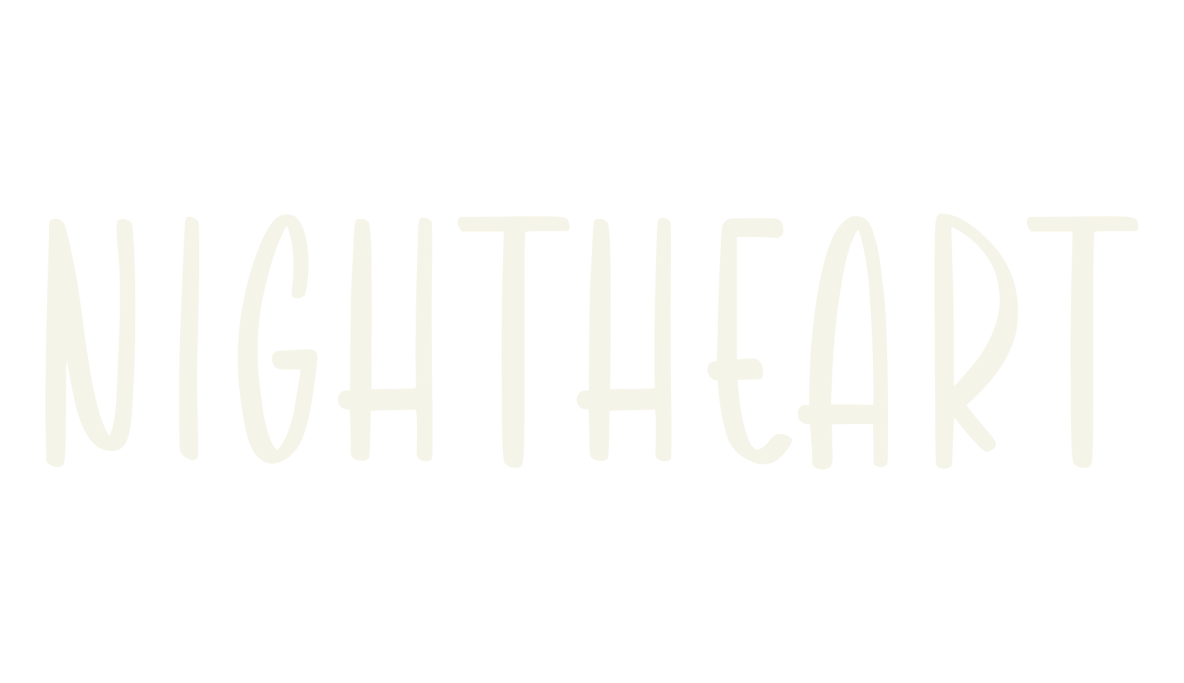 Nightheart, tall font preview