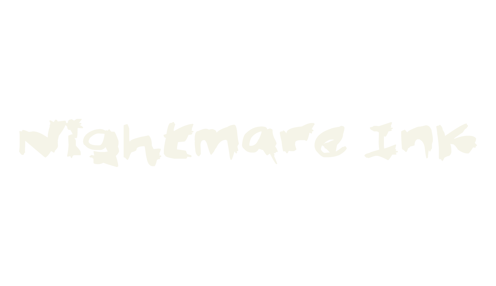 Nightmare Ink, handwritten font preview