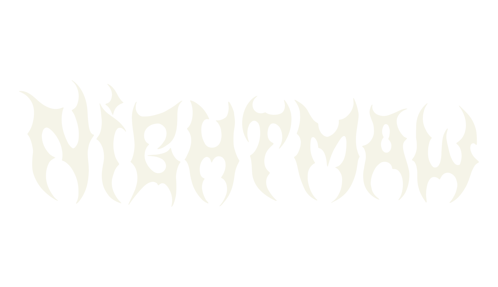 Nightmaw, metal font preview