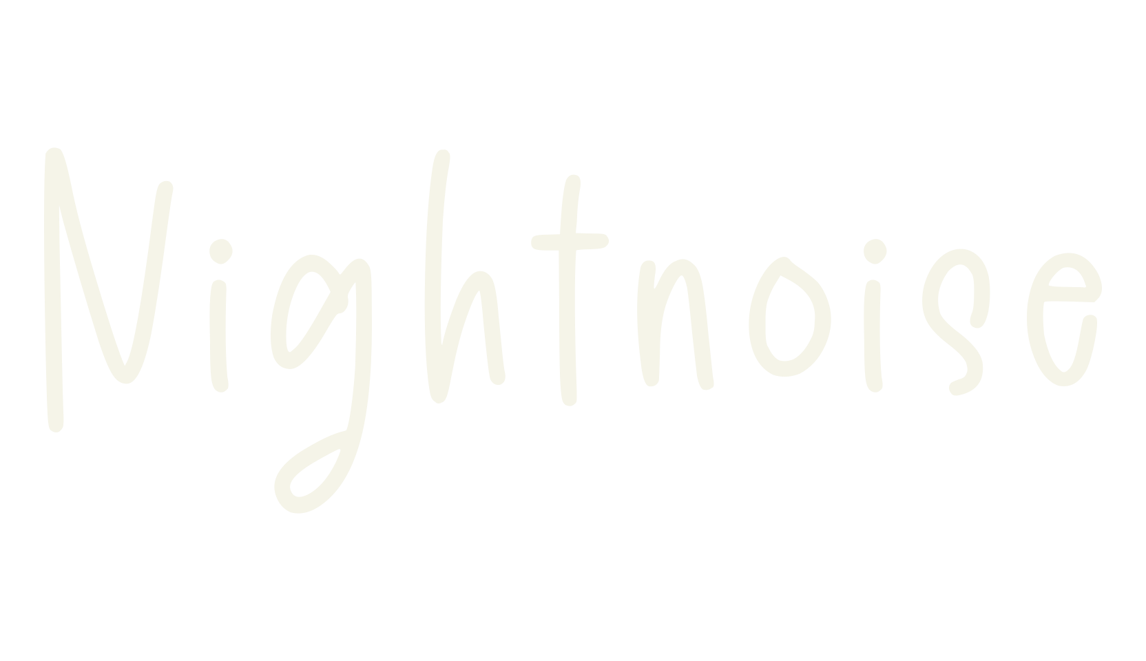 Nightnoise, typewriter font preview