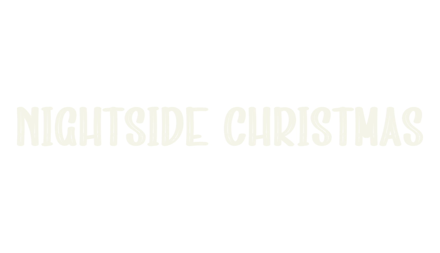 Nightside Christmas, number font preview