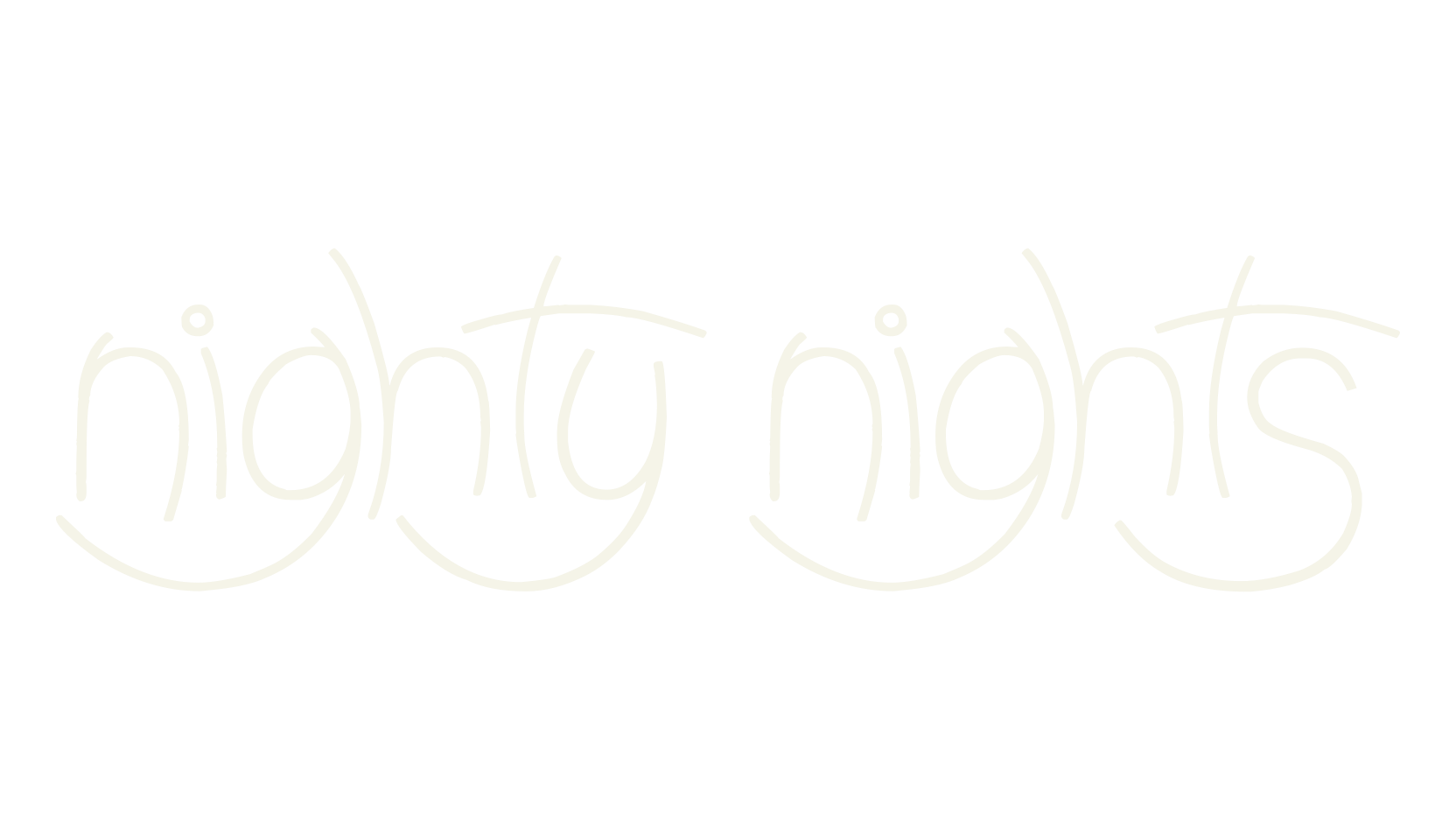 Nighty Nights, fashion script font preview