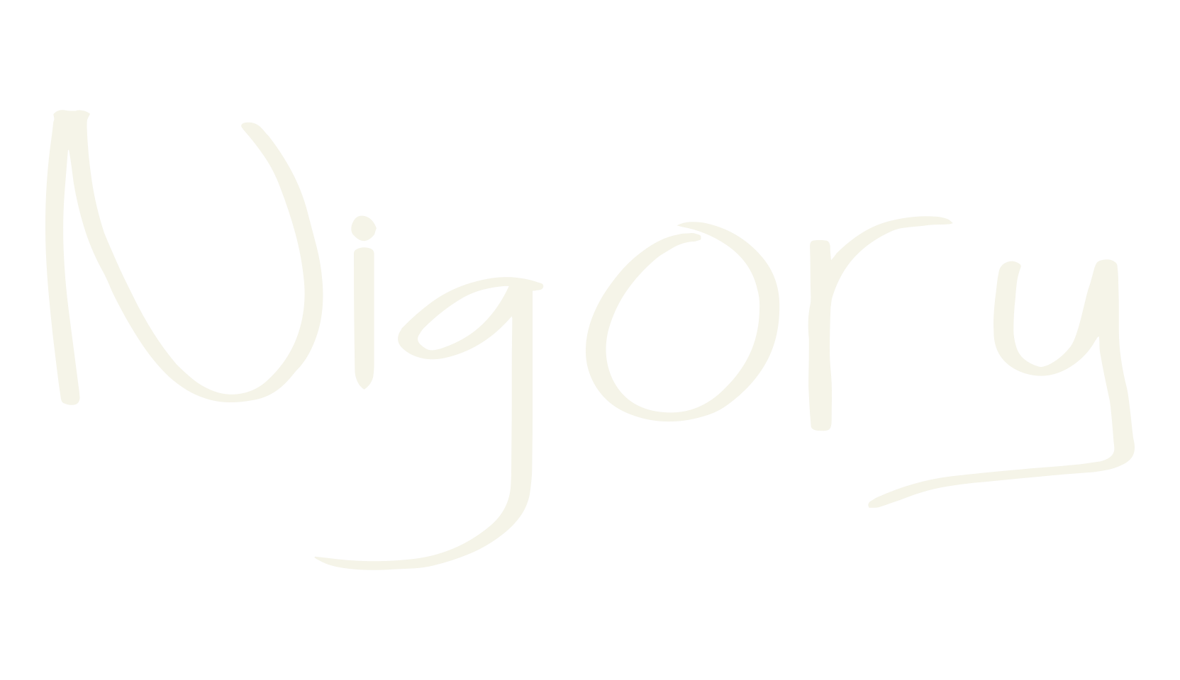 Nigory, hand drawn font preview