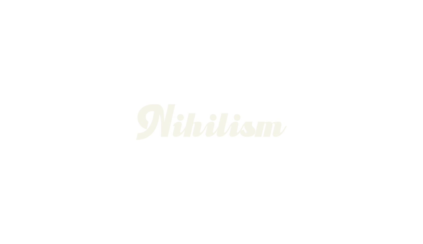 Nihilism, calligraphy font preview