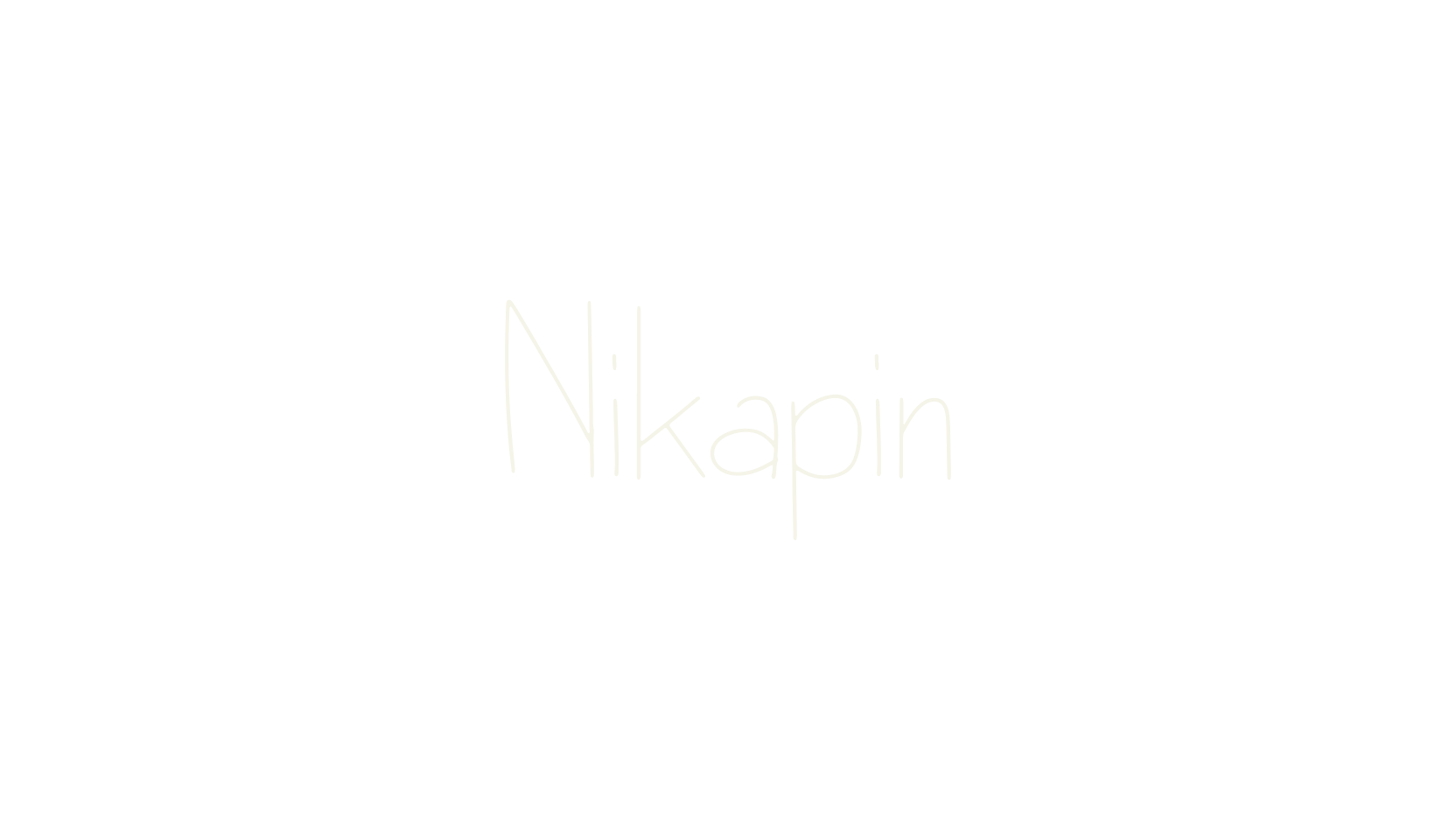 Nikapin, lettering font preview