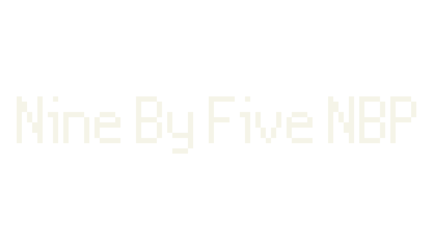 Nine By Five NBP, pixel font preview