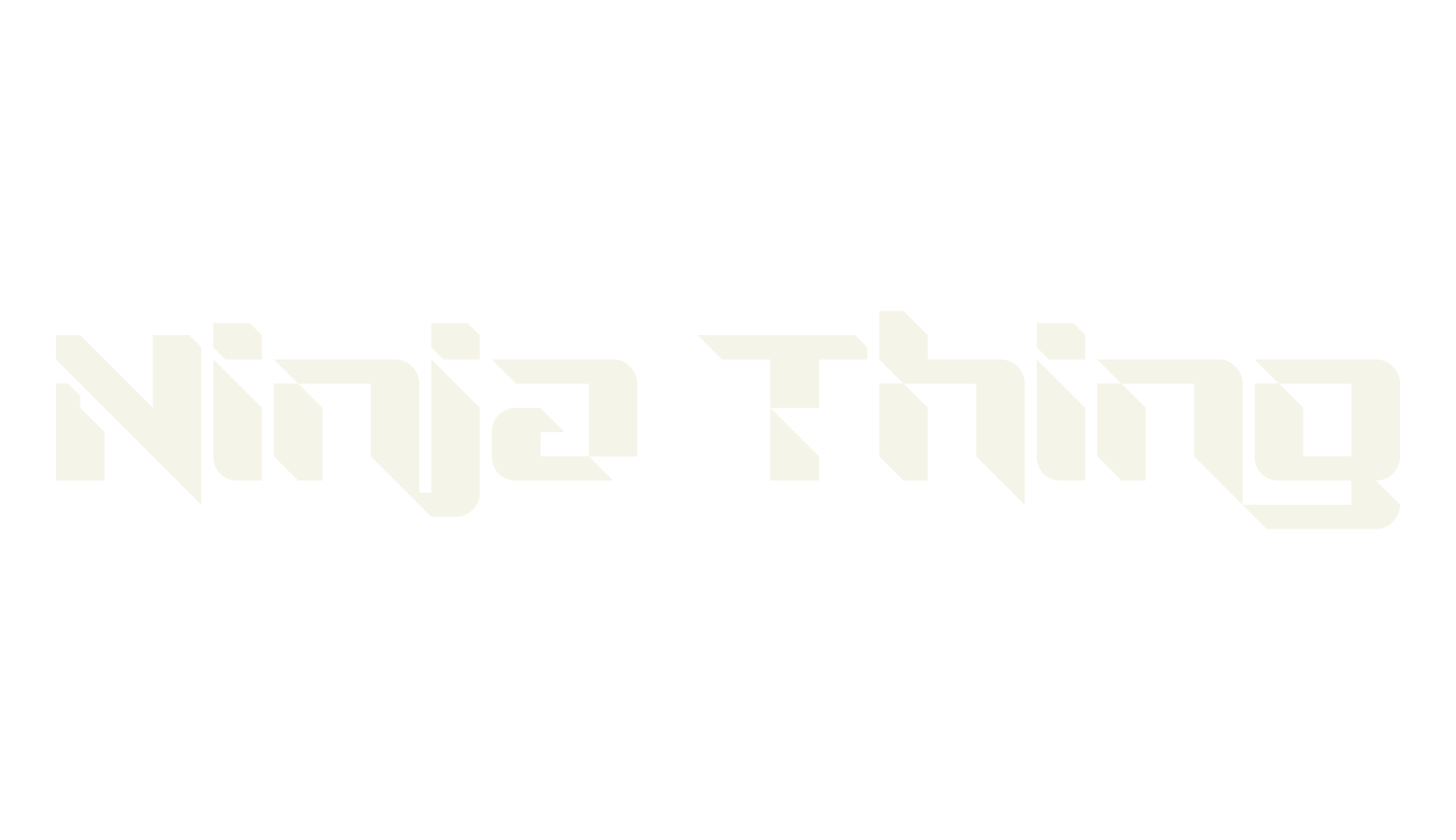 Ninja Thing, display market font preview