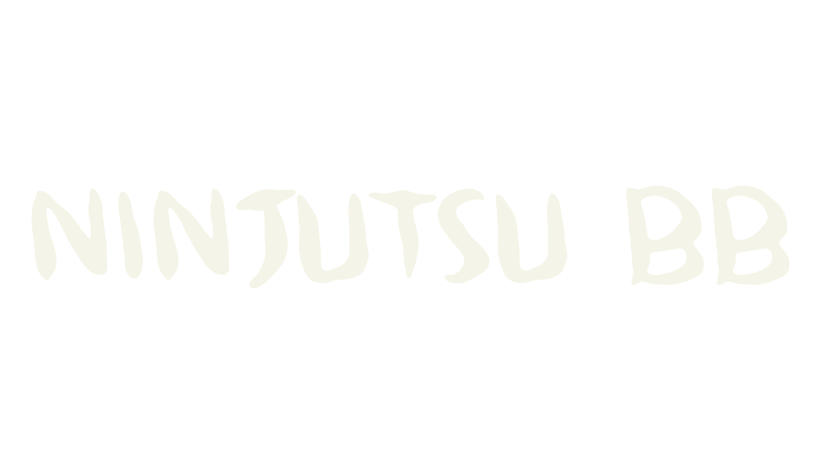 Ninjutsu BB, handwritten font preview
