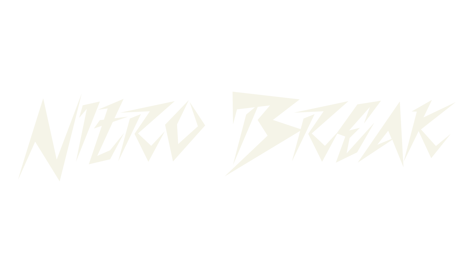 Nitro Break, cyberpunk font preview
