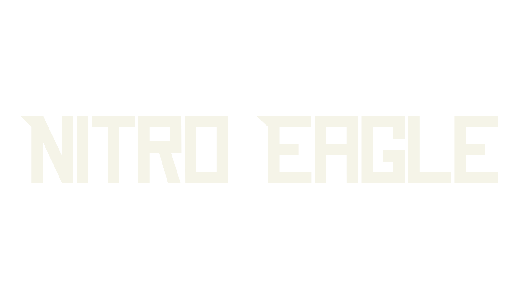 Nitro Eagle, space font preview