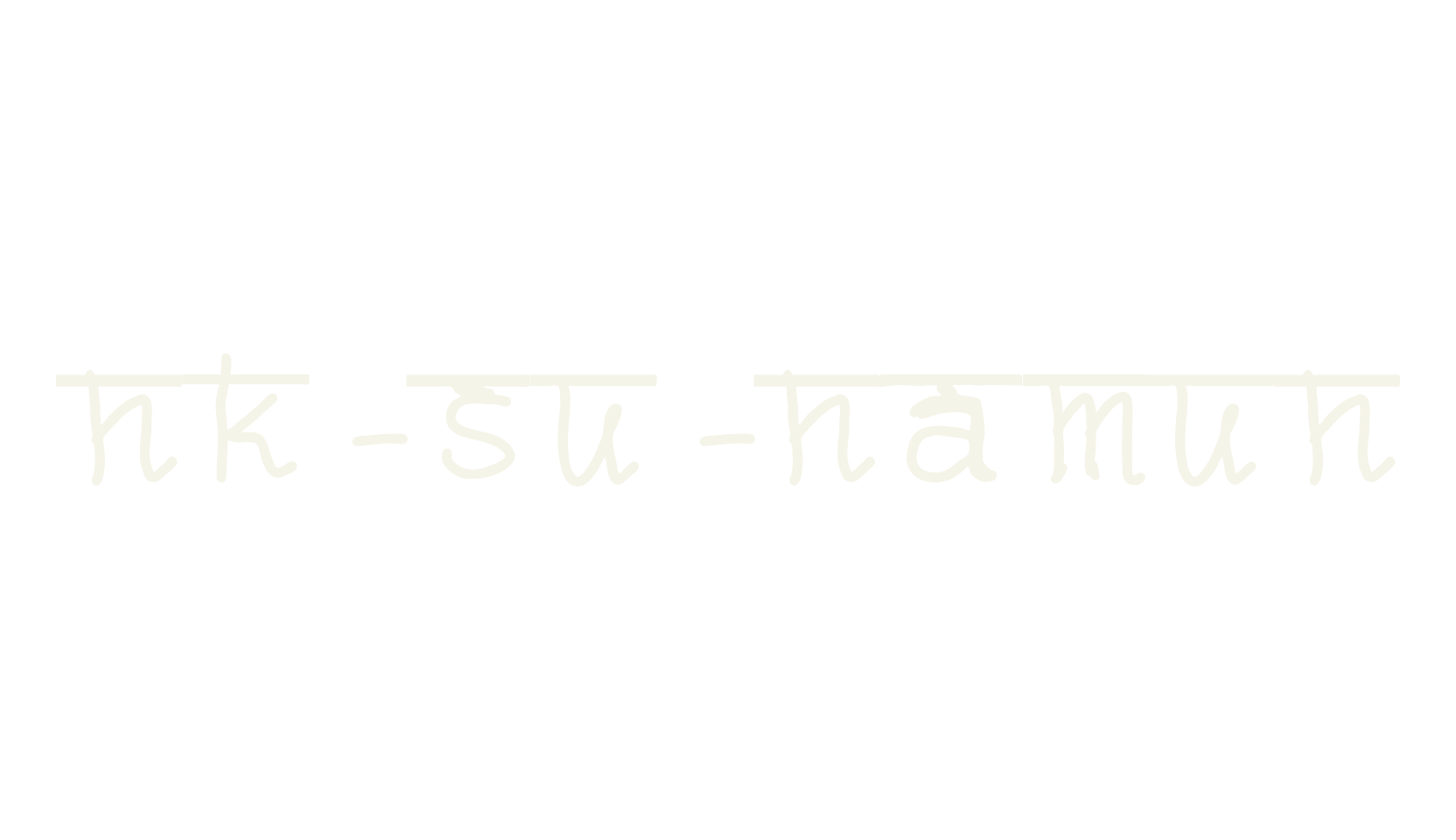 nk-su-namun, hinglish font preview