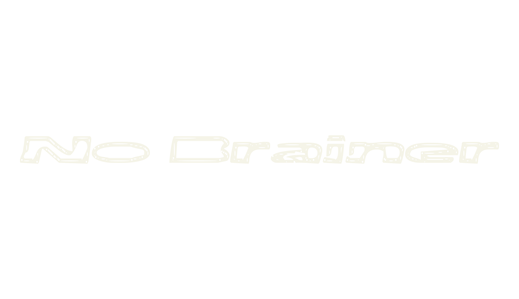 No Brainer, display font preview