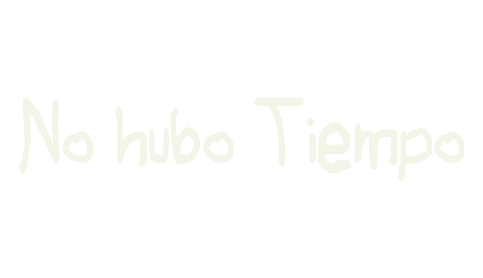 No hubo Tiempo, children font preview