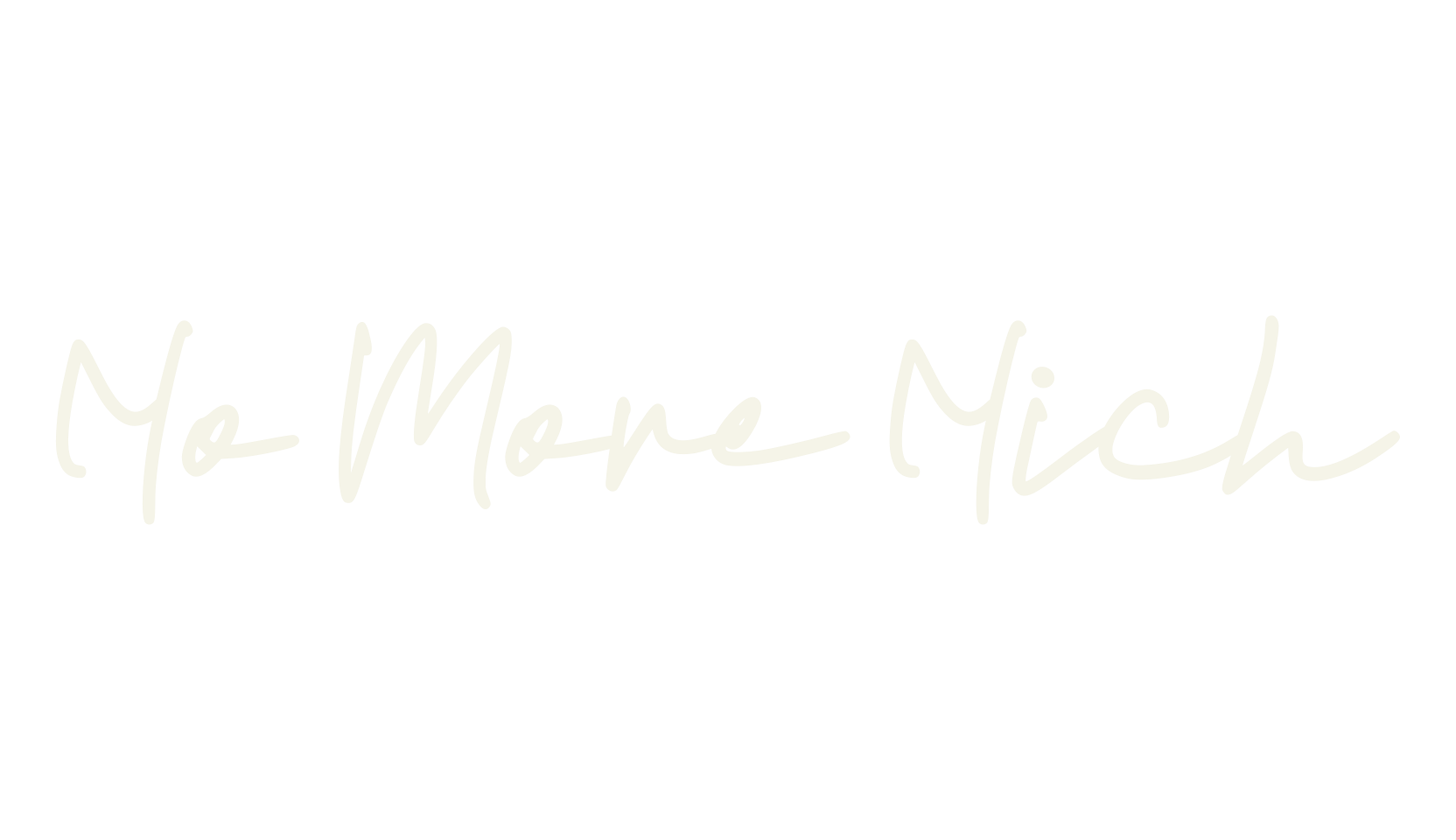 No More Nich, signature font preview