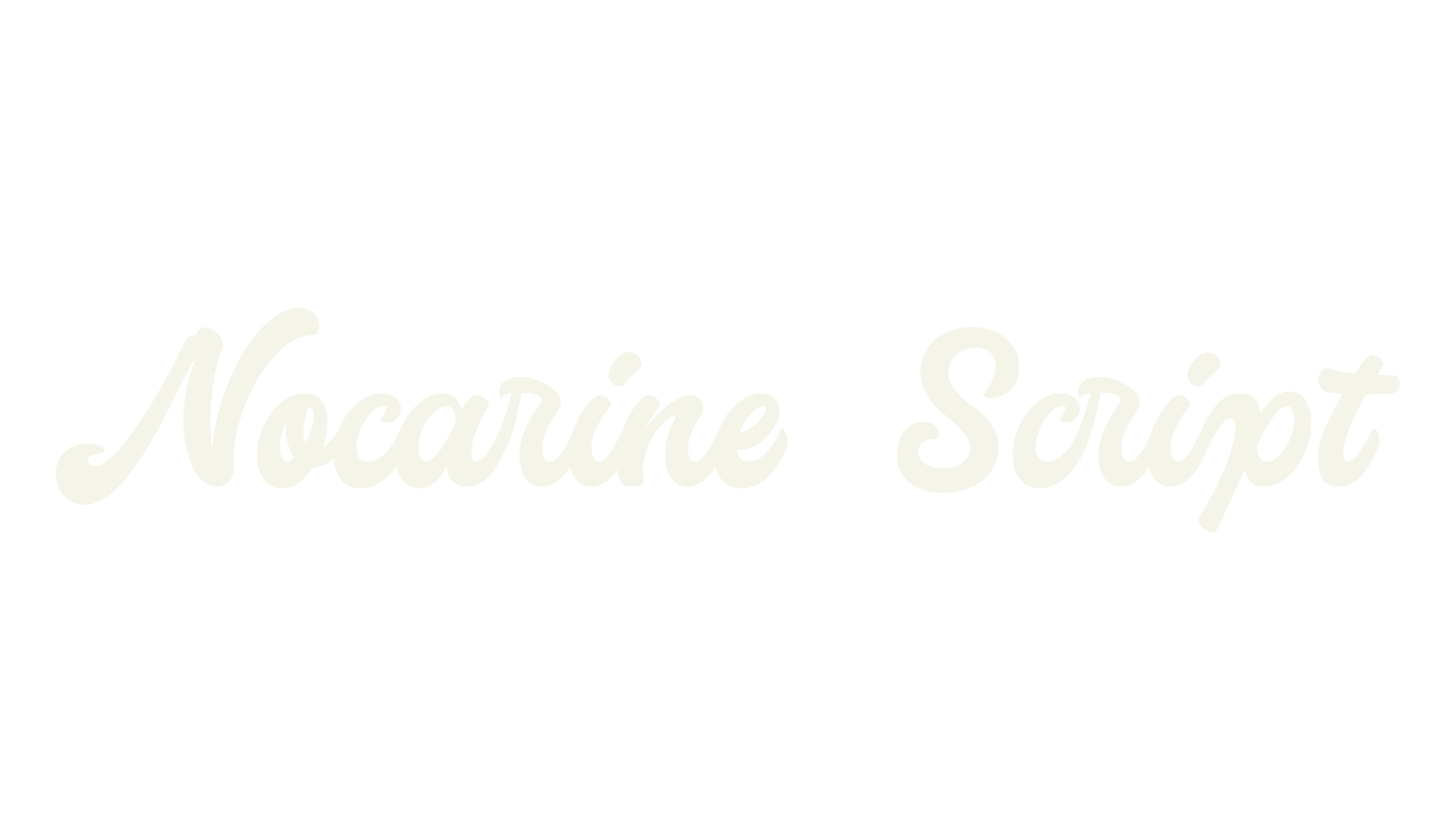 Nocarine Script, bold font preview