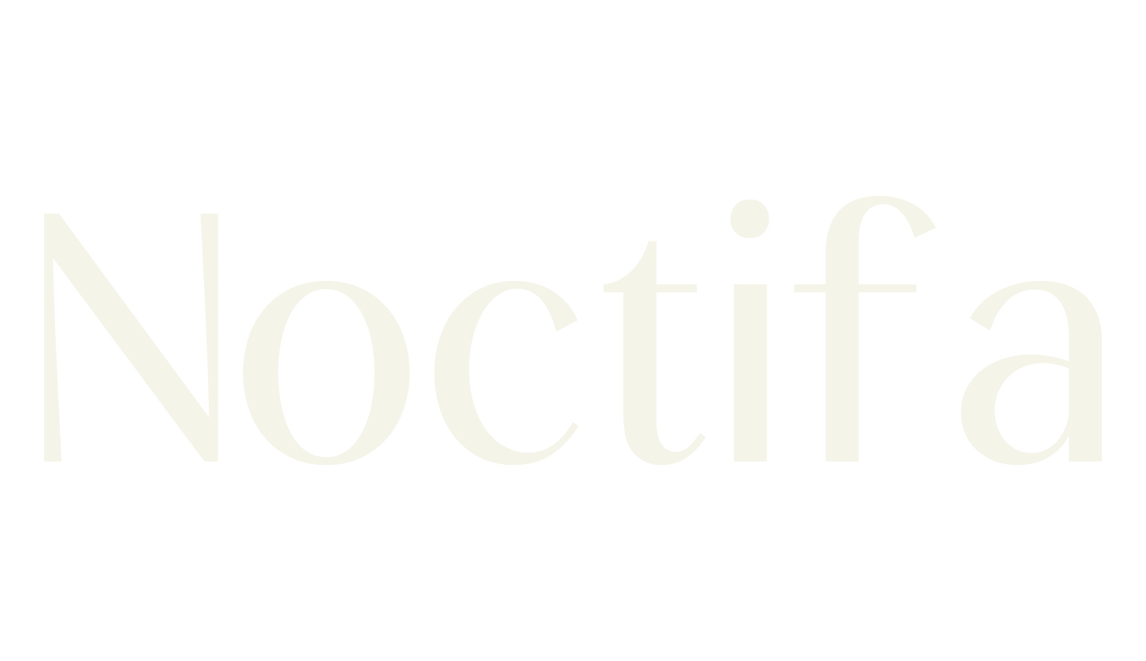 Noctifa, sans serif font preview