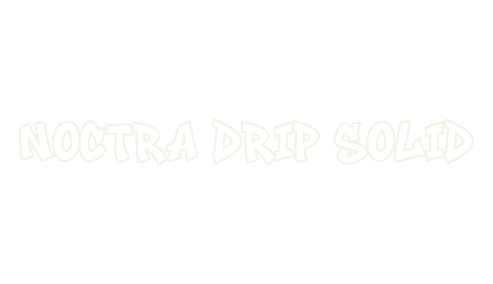 Noctra Drip Solid, graffiti font preview