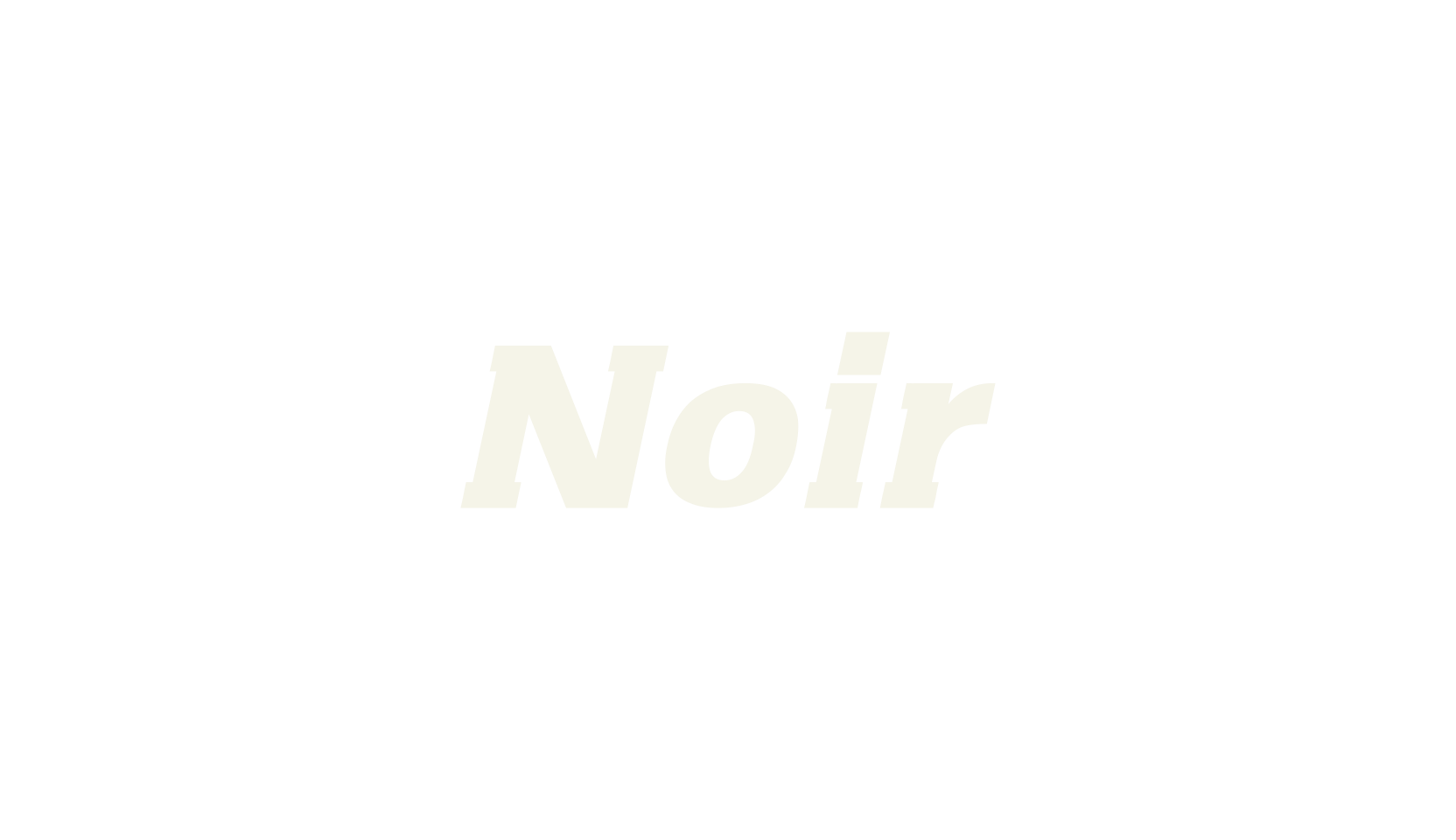 Noir, bold font preview