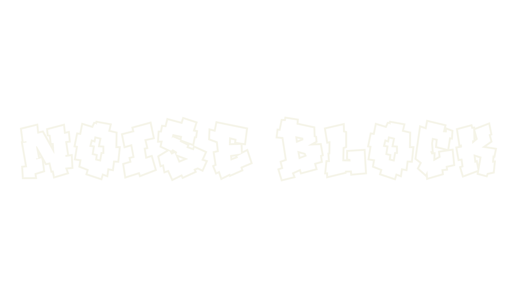 Noise Block, graffiti font preview