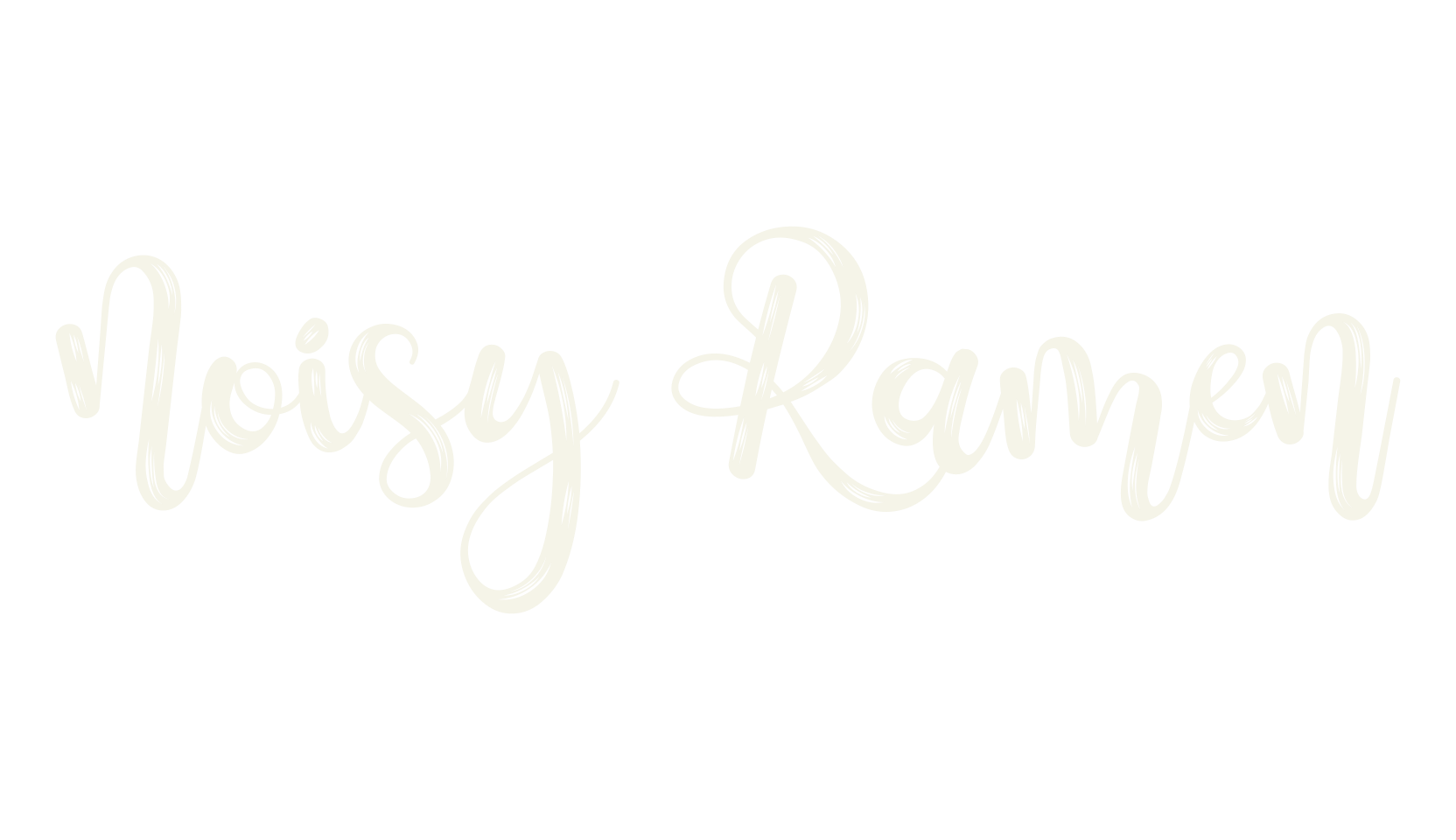 Noisy Ramen, cursive font preview