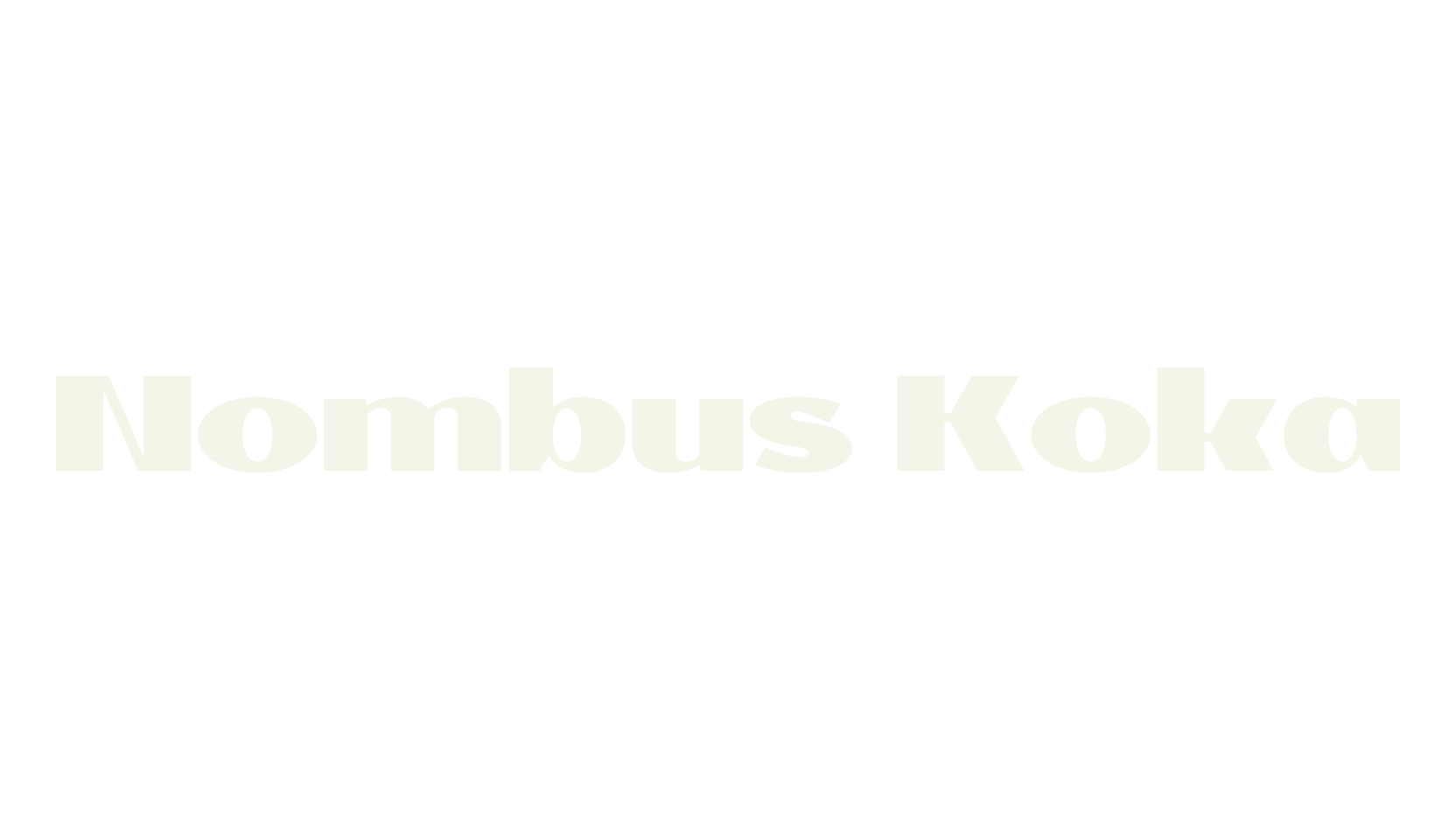 Nombus Koka, lettering font preview