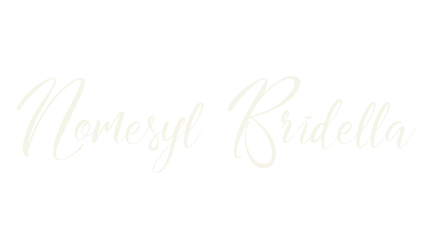 Nomesyl Bridella, calligraphy font preview