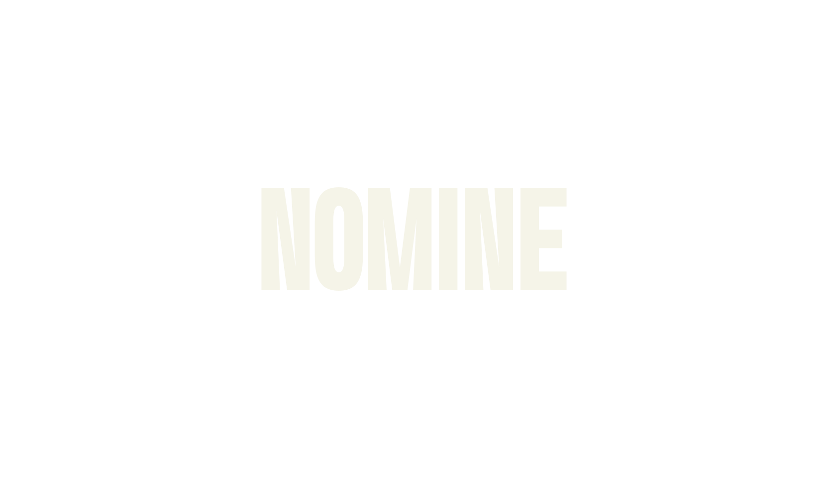 Nomine, movies font preview