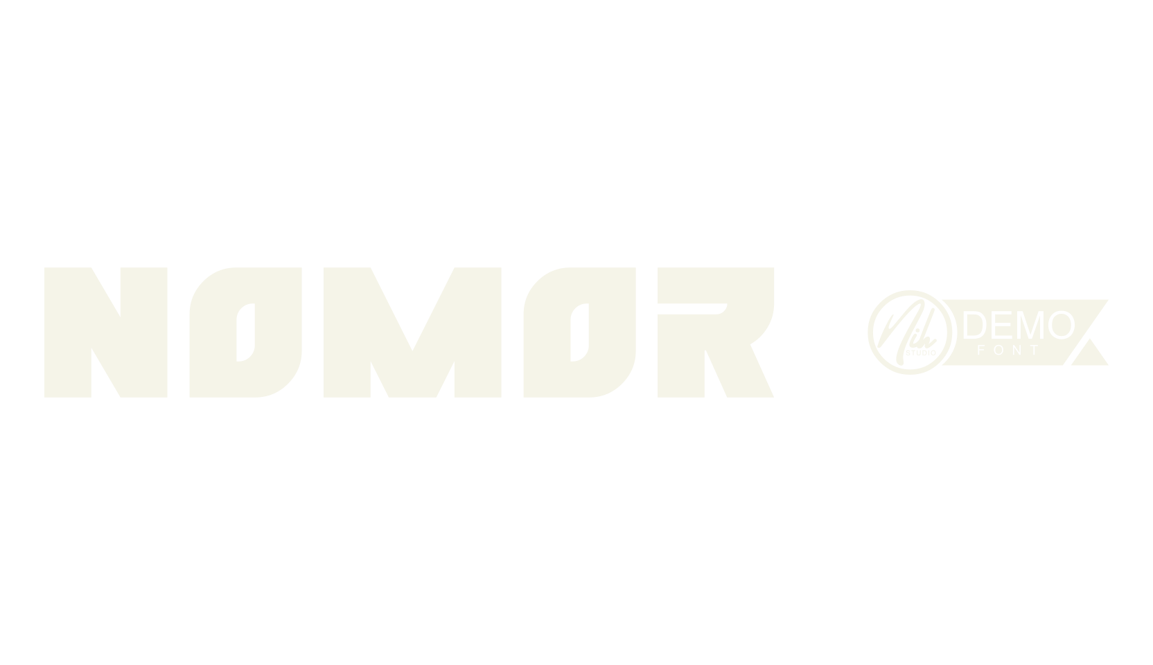 Nomor 1, square font preview