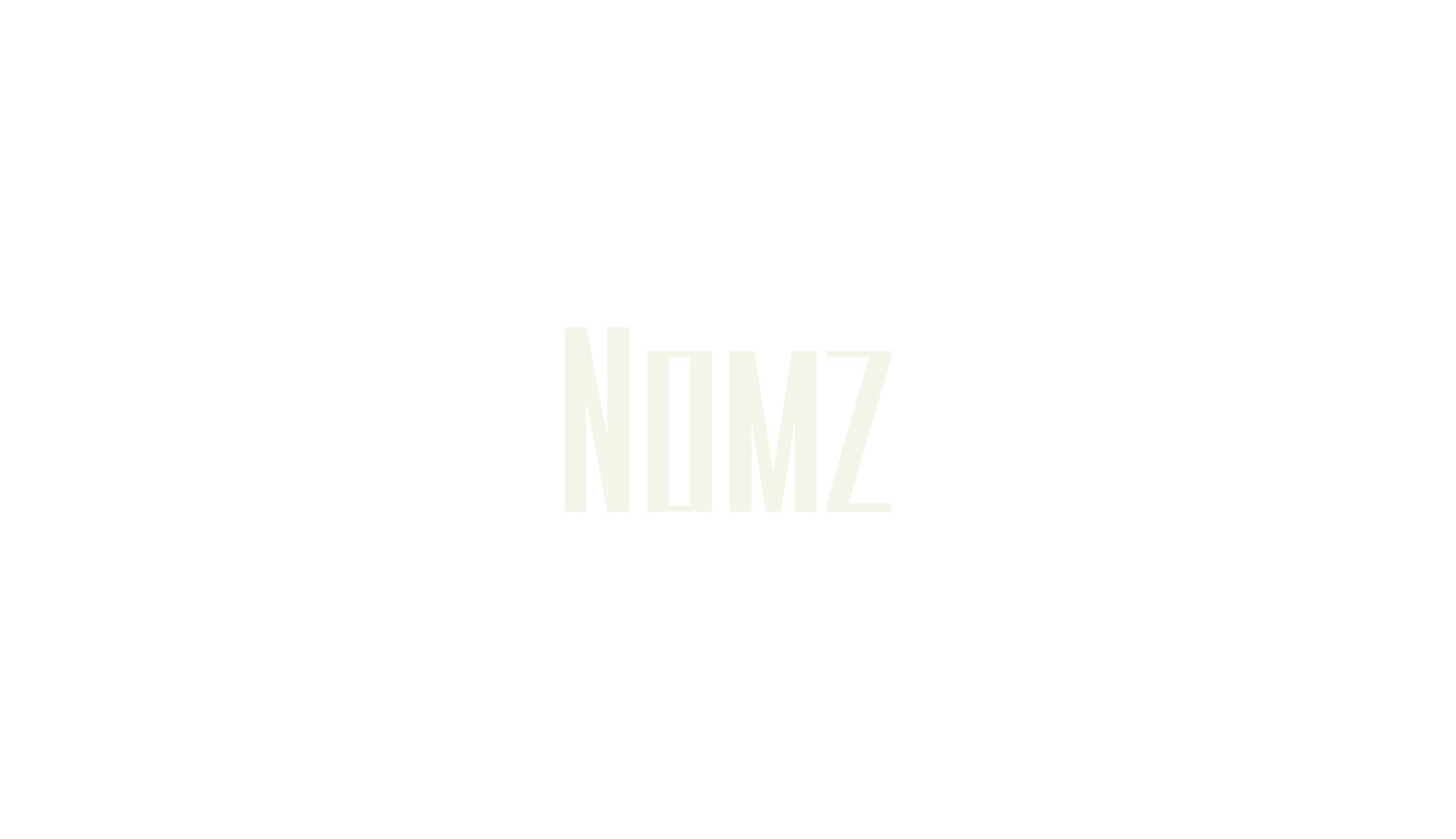 Nomz, sans serif font preview
