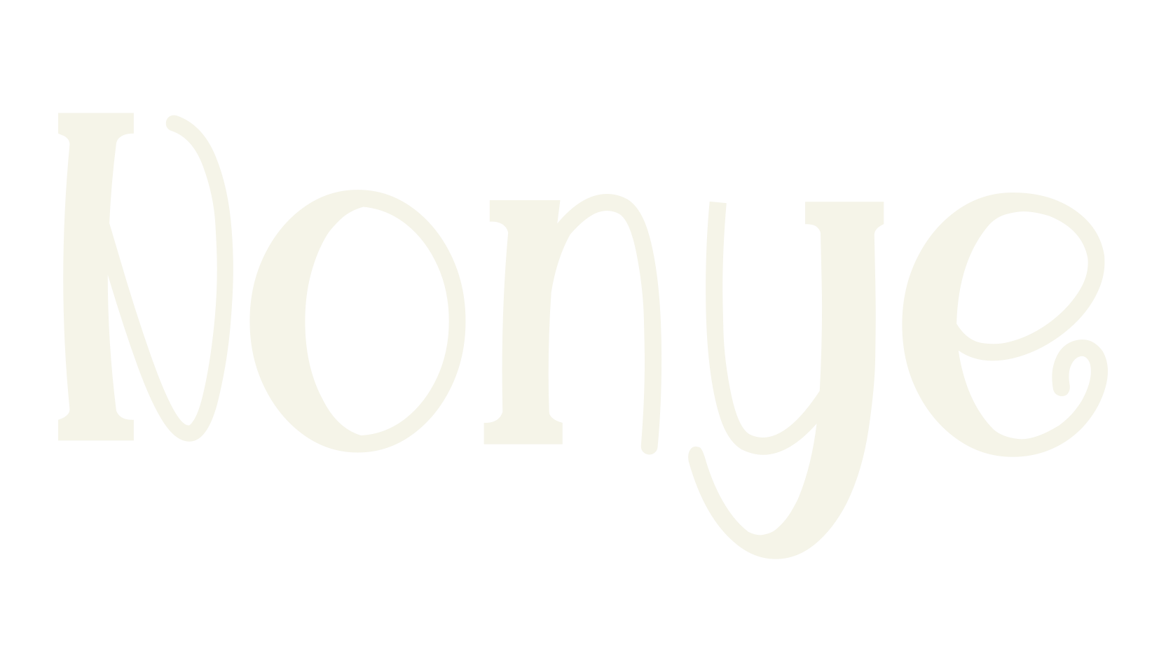 Nonye, hand drawn font preview