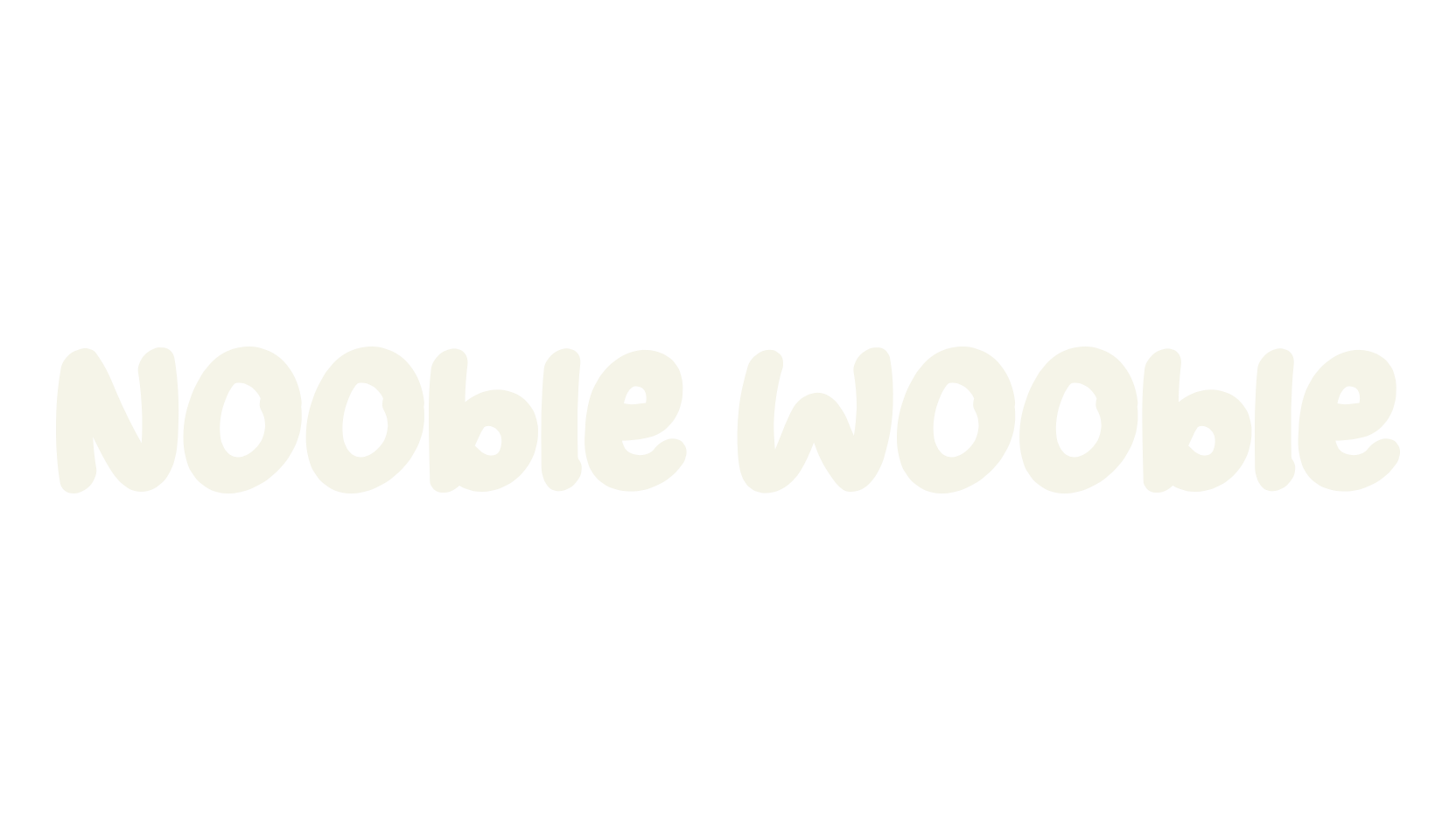 Nooble Wooble, bubble letters font preview