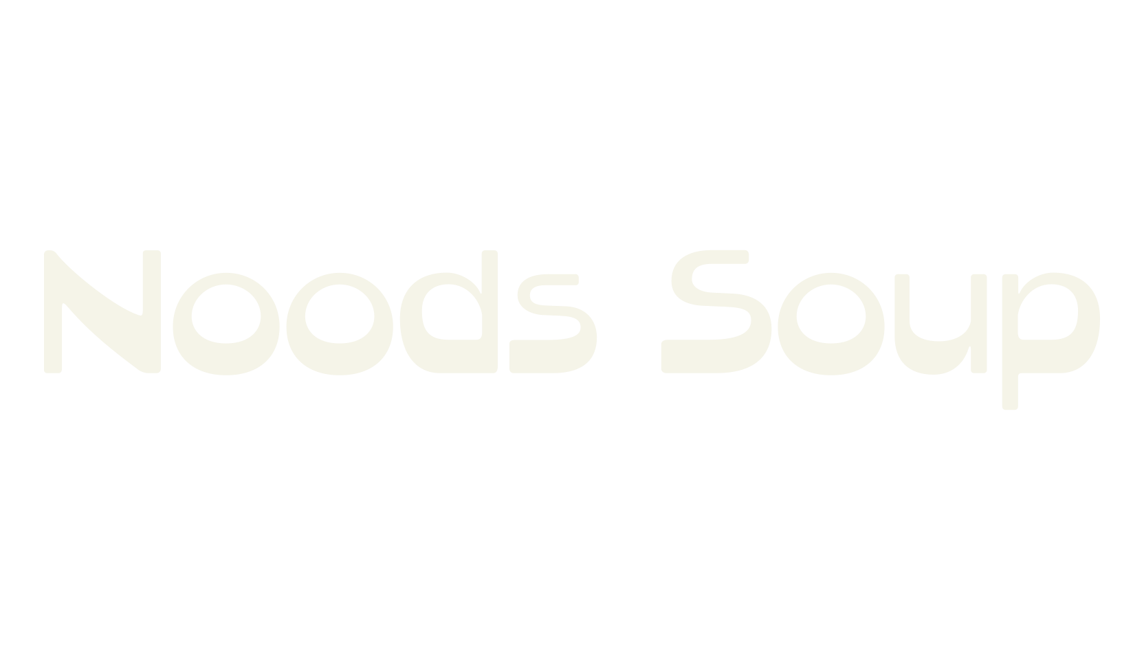 Noods Soup, logo font preview