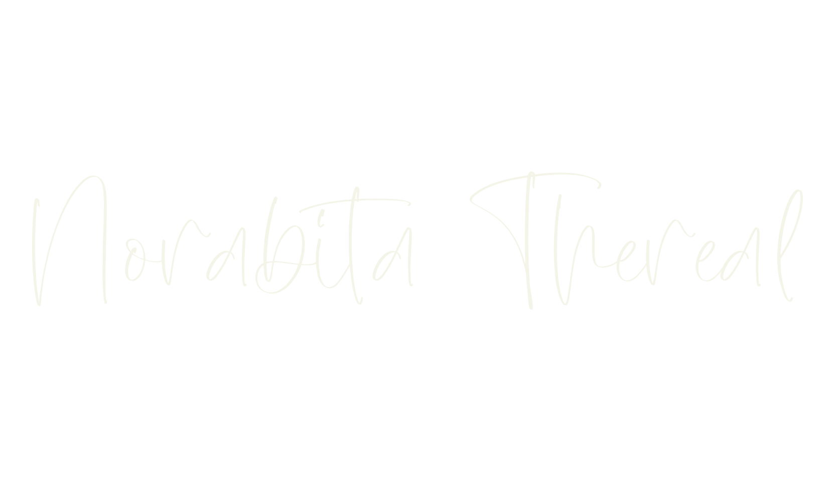 Norabita Thereal, calligraphy font preview