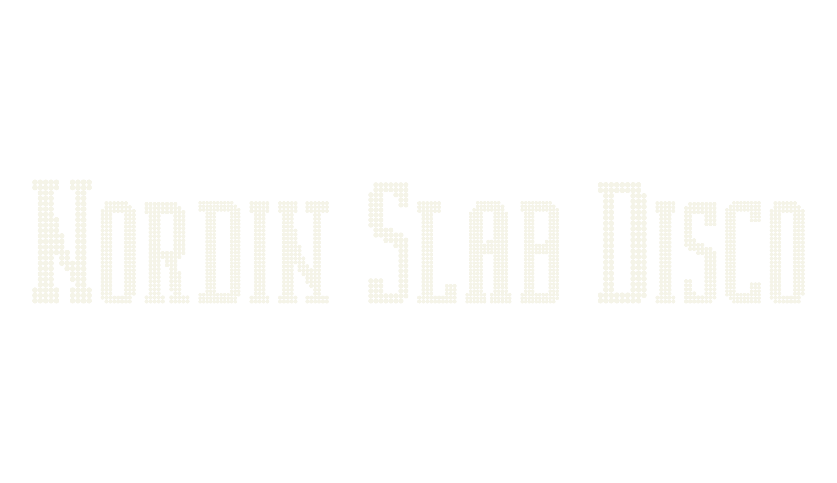 Nordin Slab Disco, disco font preview