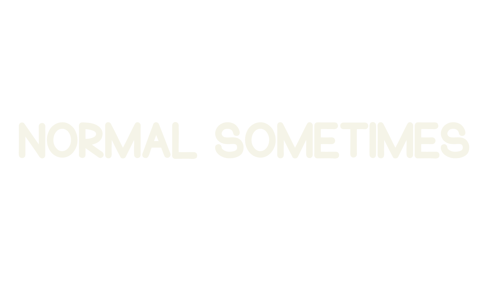 Normal Sometimes, sans font preview