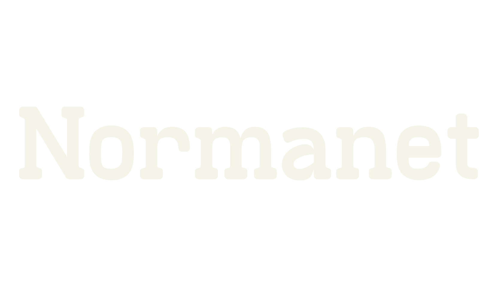 Normanet, serif font preview
